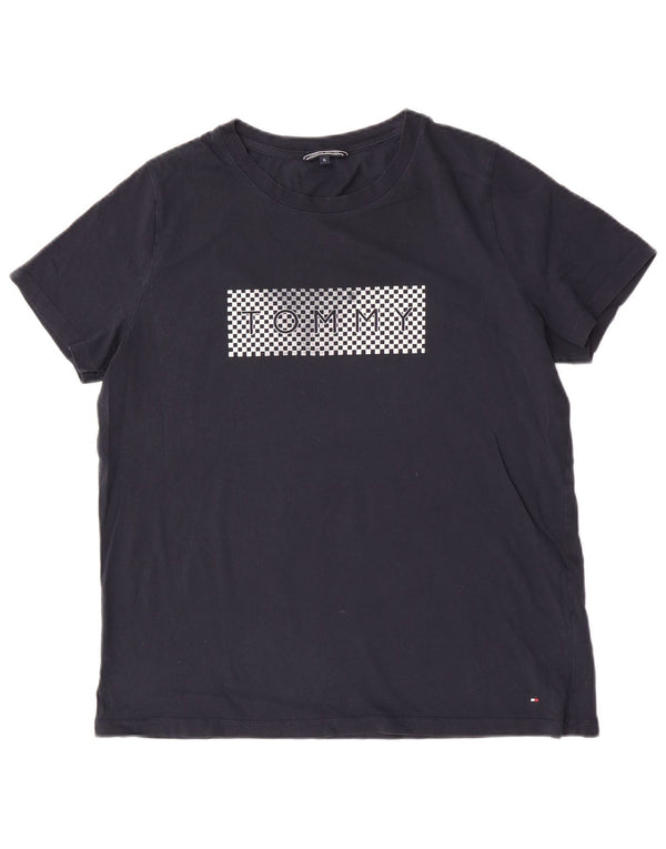 Tommy Hilfiger ženska majica kratkih rukava s grafičkim motivima UK 18 XL tamnoplavi pamuk