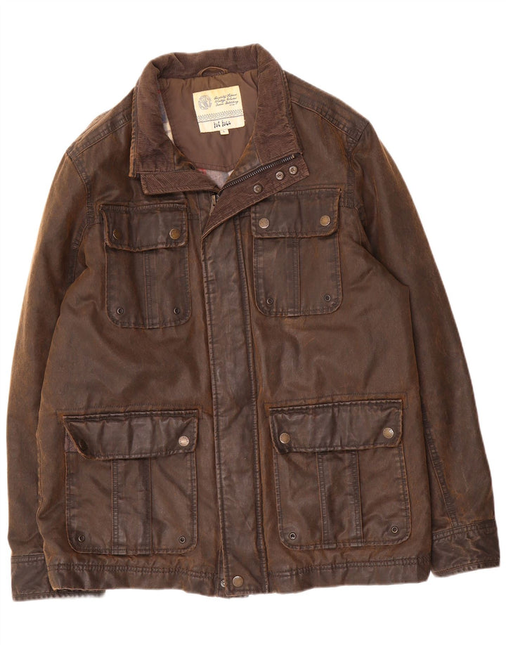 Fat Face Muška jakna od voštanog pamuka UK 40 Large Brown Pamuk
