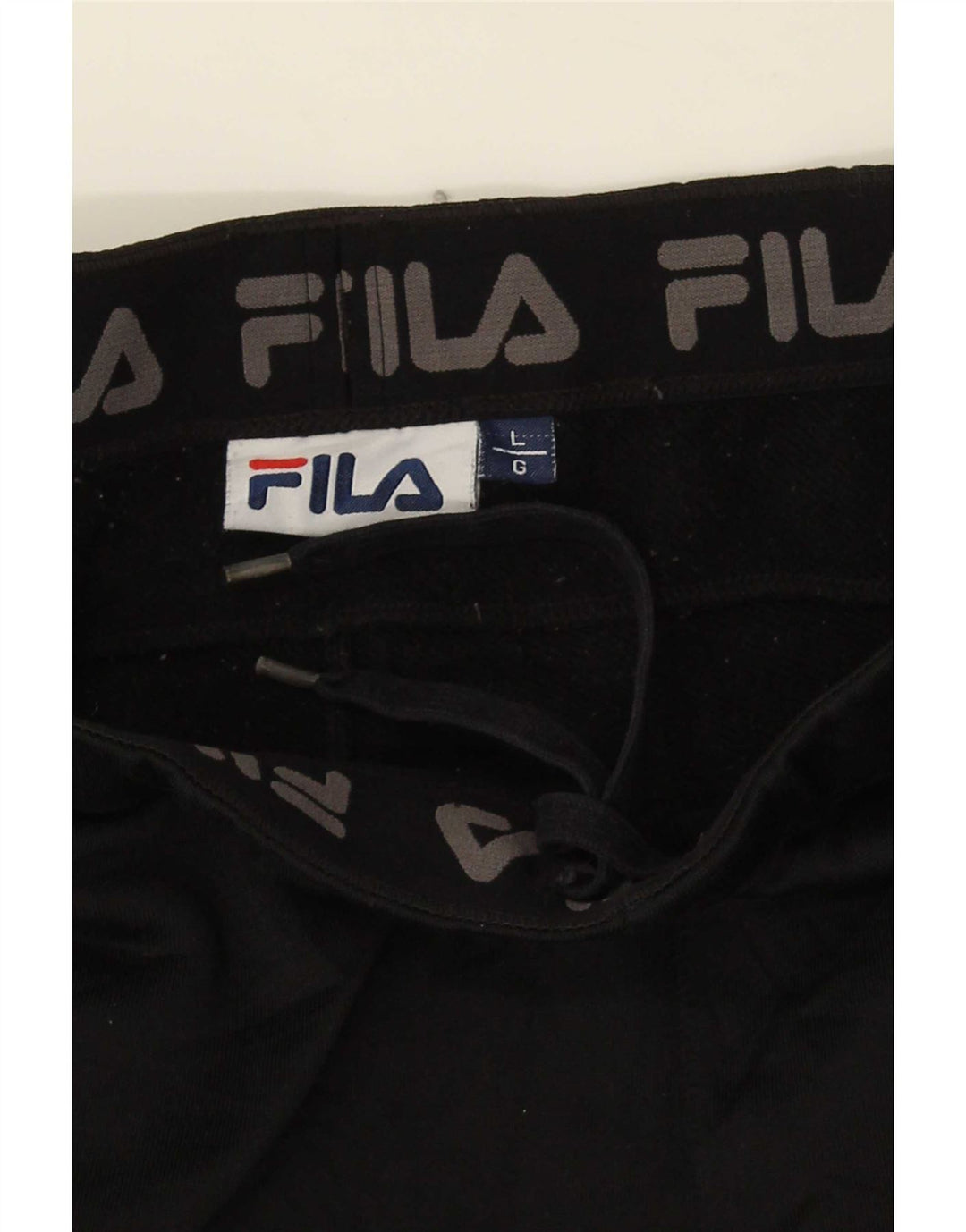 Fila muške hlače za trenirku velike crne poliesterske