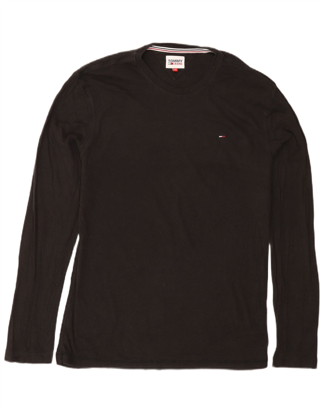 TOMMY HILFIGER Muška majica dugih rukava 2XL crni pamuk
