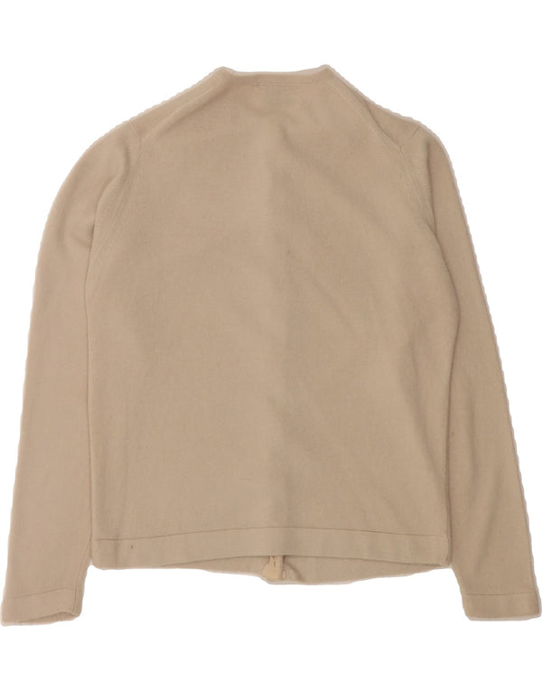 TALBOTT Womens Cardigan Sweater UK 12 Medium Beige