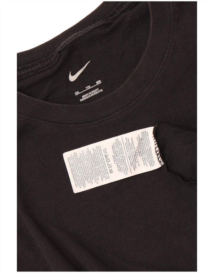 NIKE Muška majica kratkih rukava 2XL crni pamuk