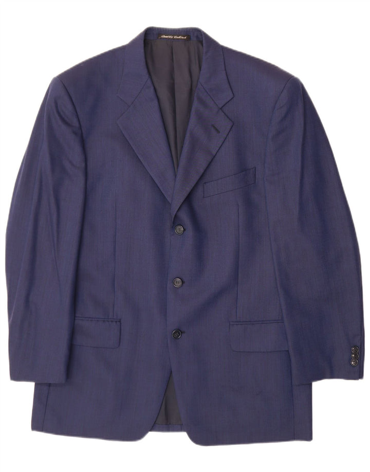 EMANUEL UNGARO Muška jakna s 3 gumba IT 50 Large tamnoplava