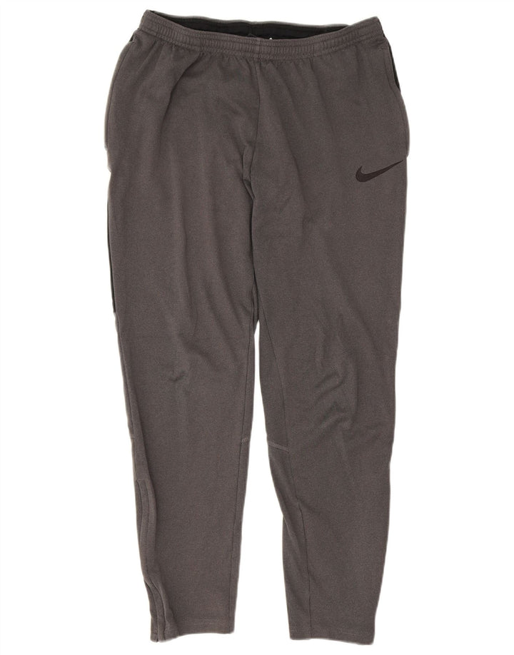 Nike muške Dri Fit hlače za trenirku Male sive poliesterske