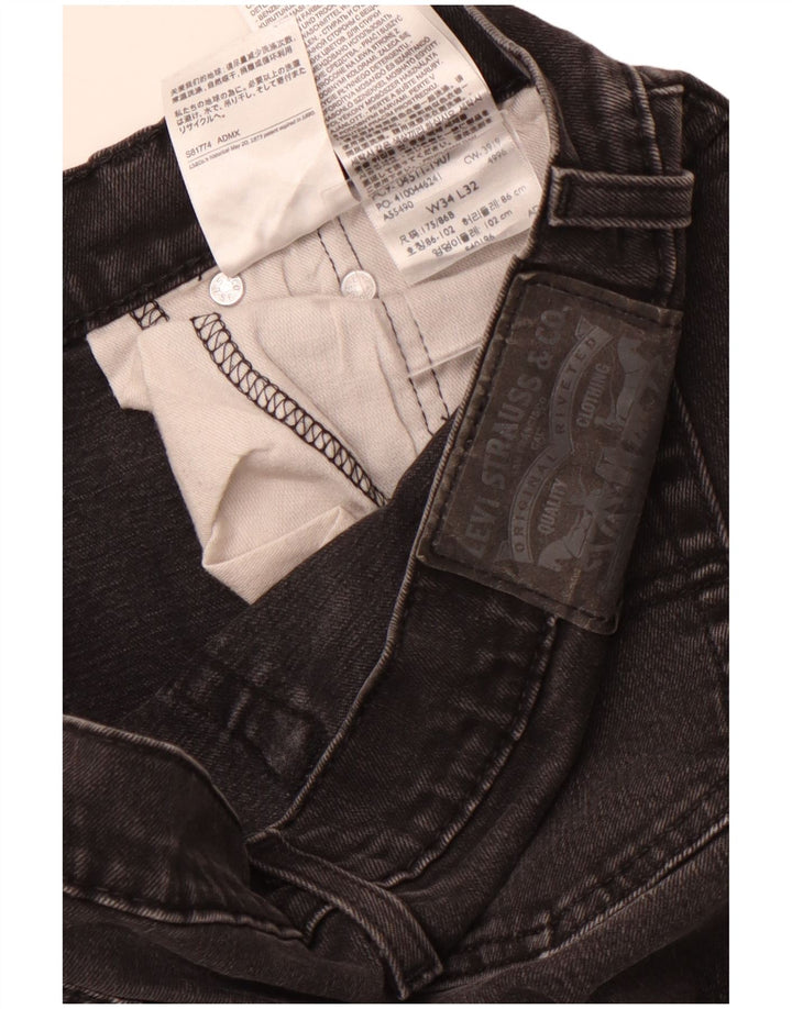 LEVI'S Ženske 511 uske traperice W34 L32 Crni pamuk