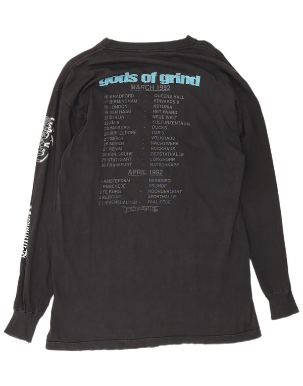 Vintage Mens God's of Grind Earache turneja 1992 Top dugih rukava XL Black Rock