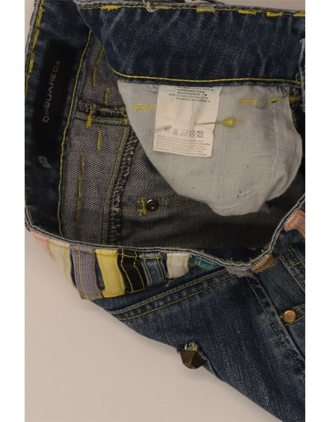 Dsquared2 ženska mini traper suknja IT 42 srednje W30 pamuk plave boje