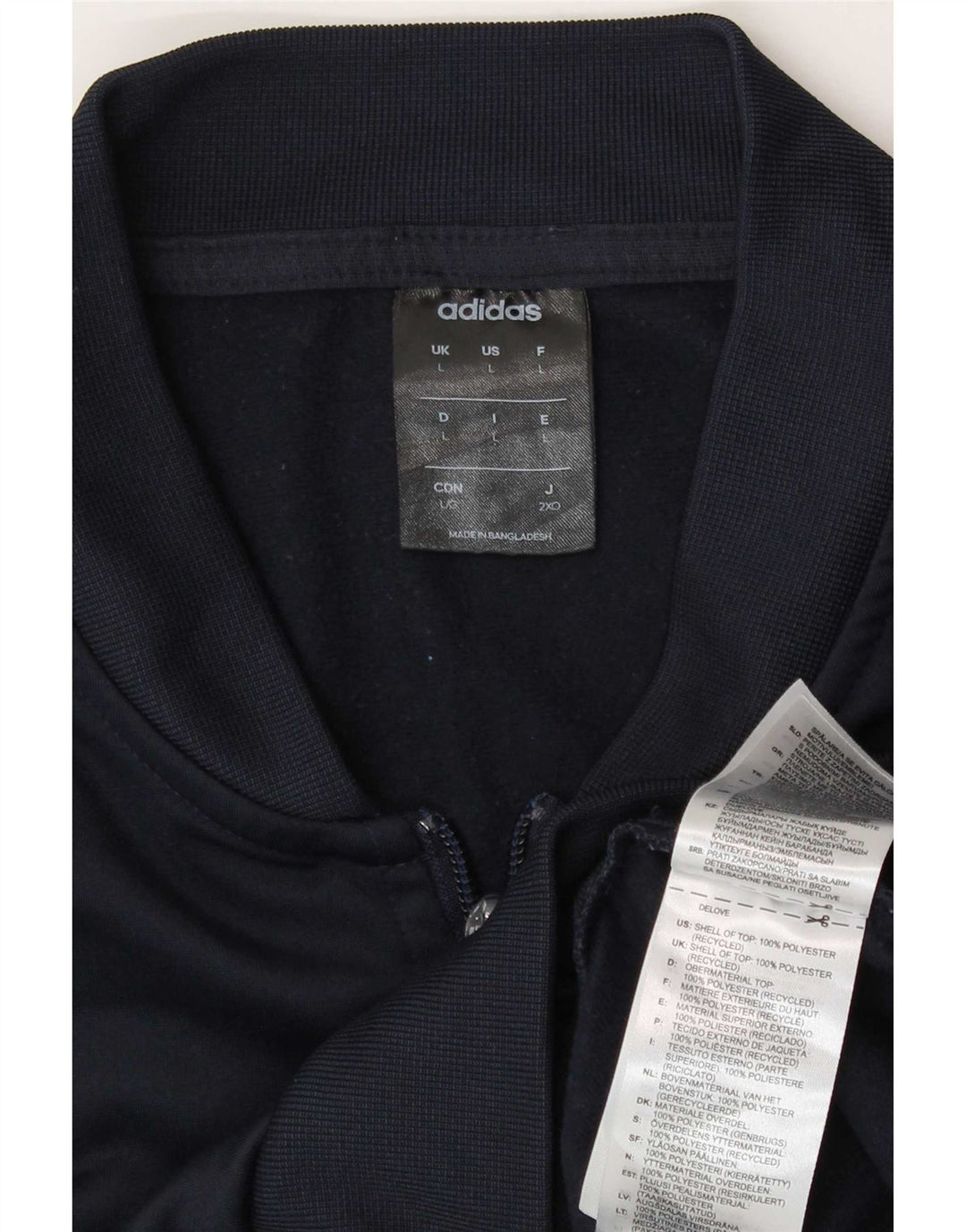 Adidas muška trenirka velika jakna od tamnoplavog poliestera