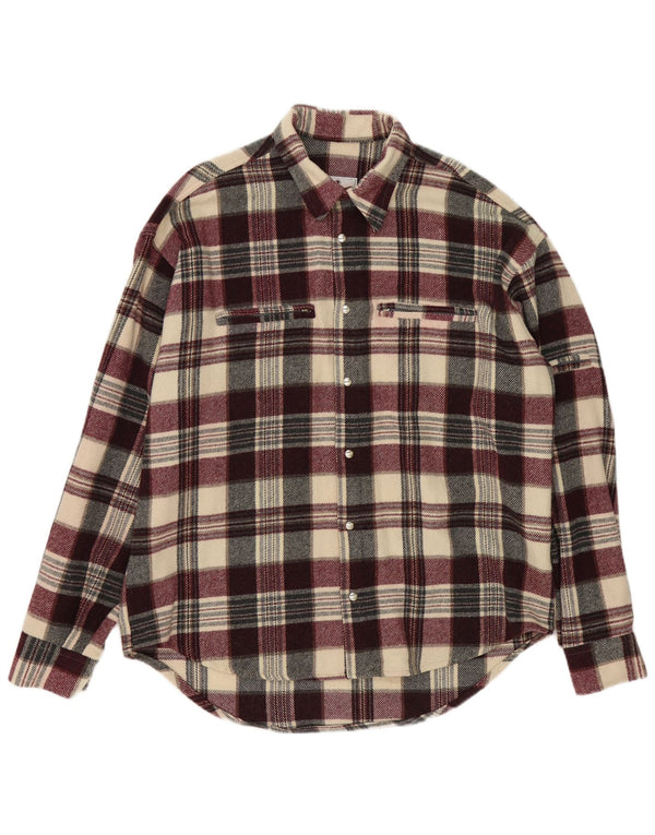Vintage muška flanelska košulja 2XL višebojni karirani akril