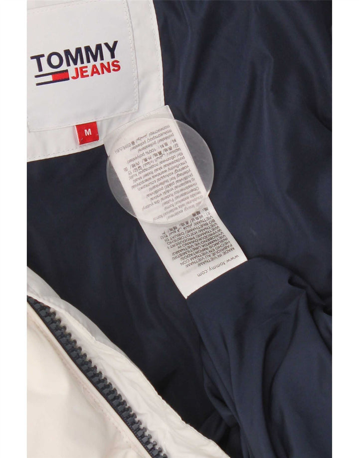 Tommy Hilfiger muška podstavljena jakna s kapuljačom UK 38 srednji bijeli poliester