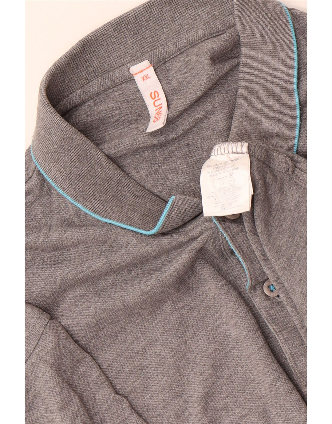 SUN68 Muška polo majica 2XL pamuk na sive pruge