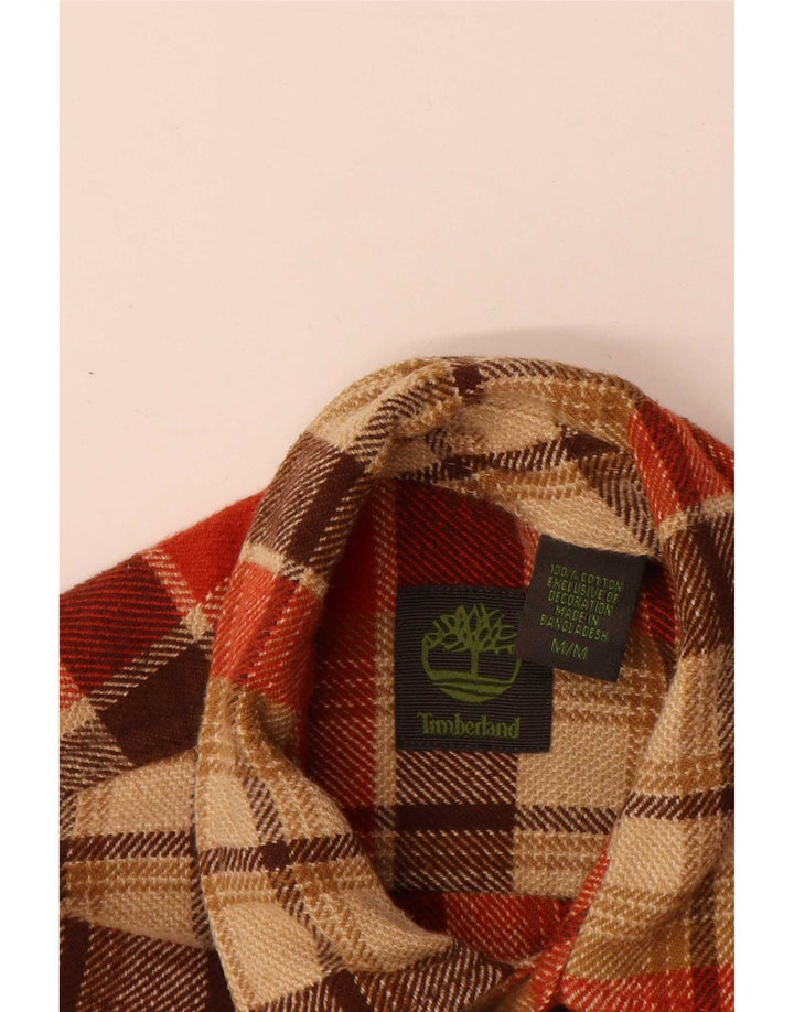Timberland muška flanel košulja srednje bež karirani pamuk