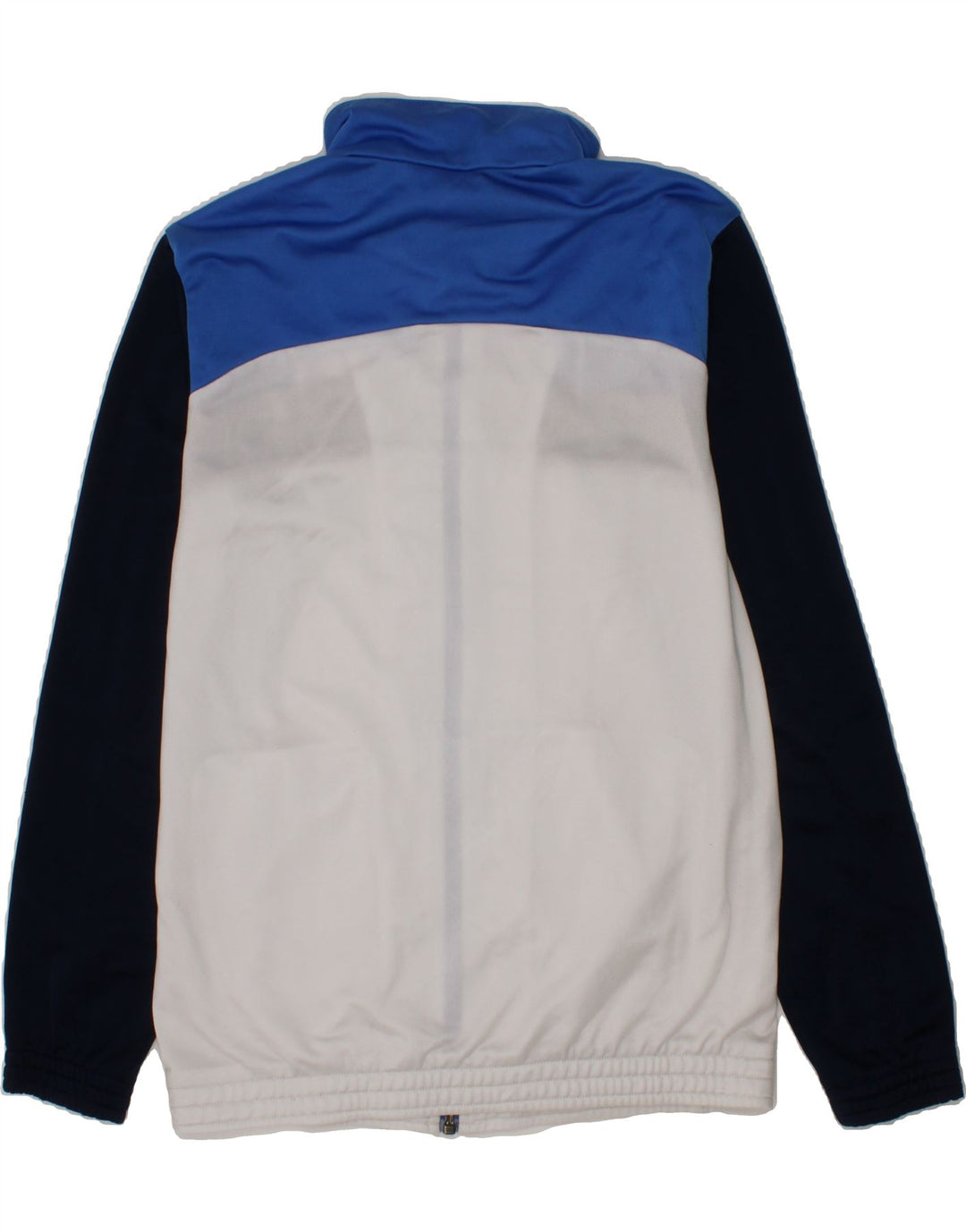 ADIDAS Boys Tracksuit Top Jacket 11-12 Years Blue Colourblock Vintage Adidas and Second-Hand Adidas from Messina Hembry 