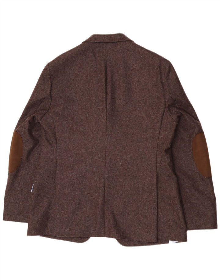Sarar muška jakna sa 2 gumba UK 40 velika smeđa vuna