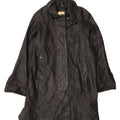 VINTAGE Womens Leather Coat IT 42 Medium Black Vintage Vintage and Second-Hand Vintage from Messina Hembry 