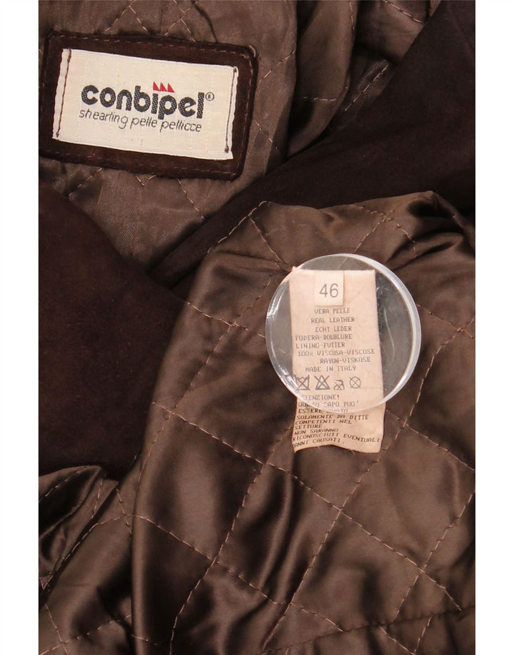 Conbipel ženski kaput od brušene kože IT 46 velika smeđa koža