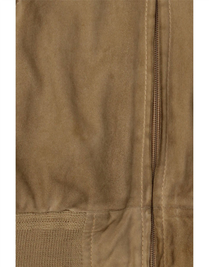 Vintage muška bomber jakna od brušene kože UK 38 srednje bež boje
