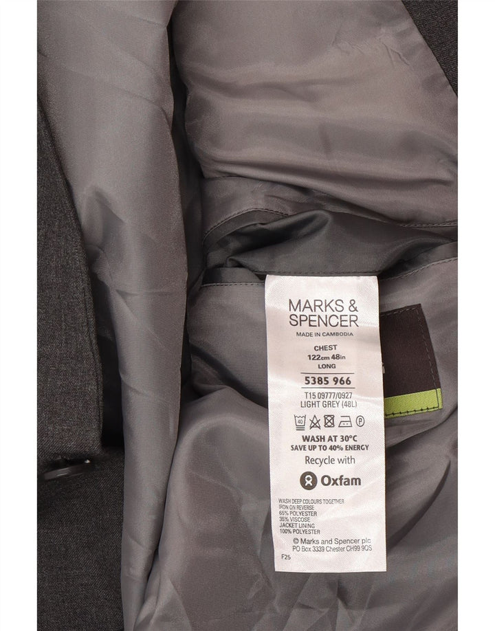 Marks & Spencer muška jakna sa 2 gumba UK 48 2XL sivi poliester