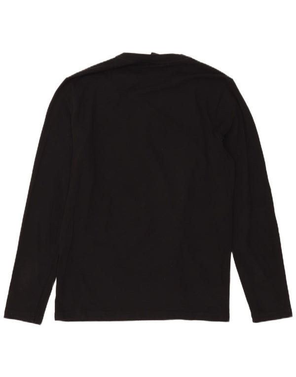 Hugo Boss Mens Top Long Sleeve Medium Black Cotton
