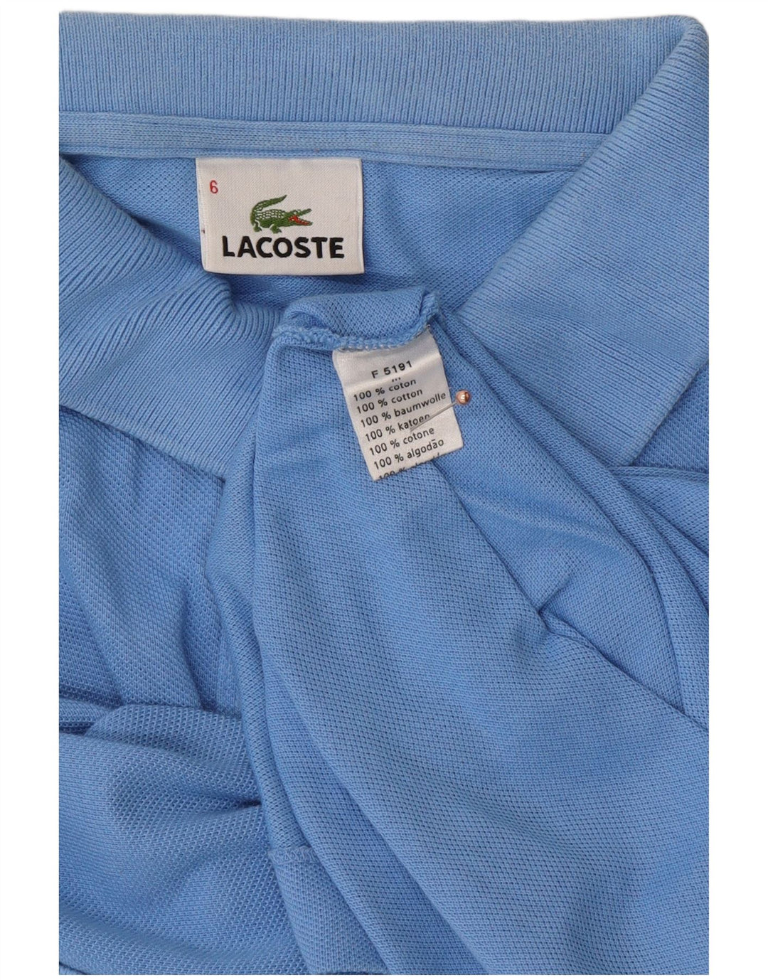 LACOSTE muška polo majica veličina 6 XL plavi pamuk