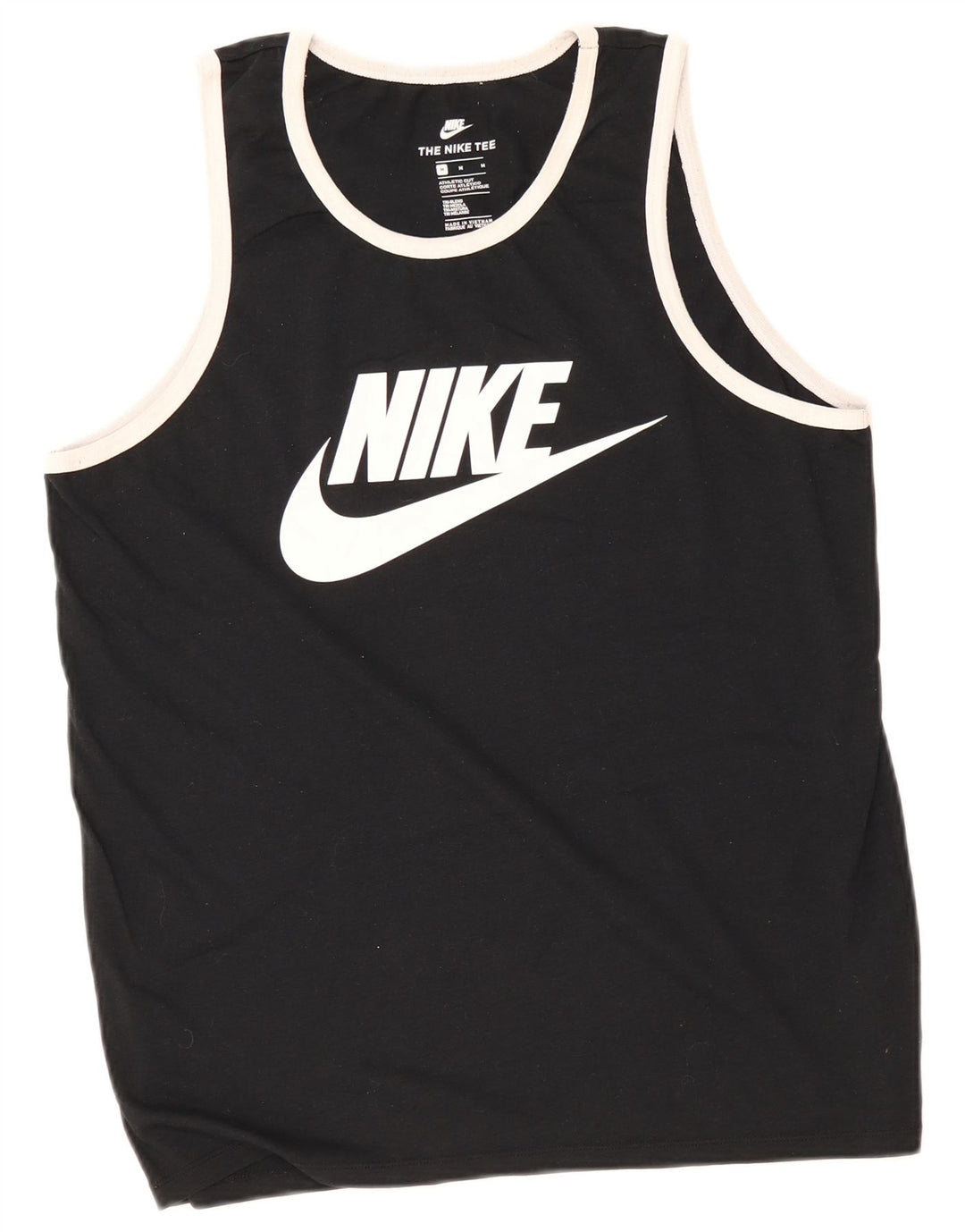 Nike muški gornji dio prsluka atletskog kroja srednje crne boje od poliestera