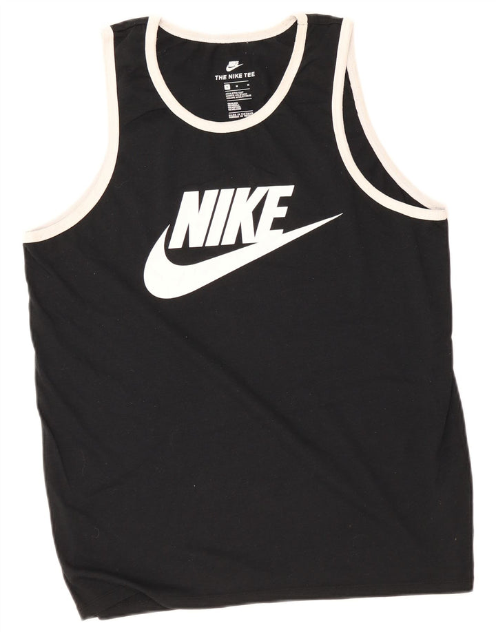 Nike muški gornji dio prsluka atletskog kroja srednje crne boje od poliestera