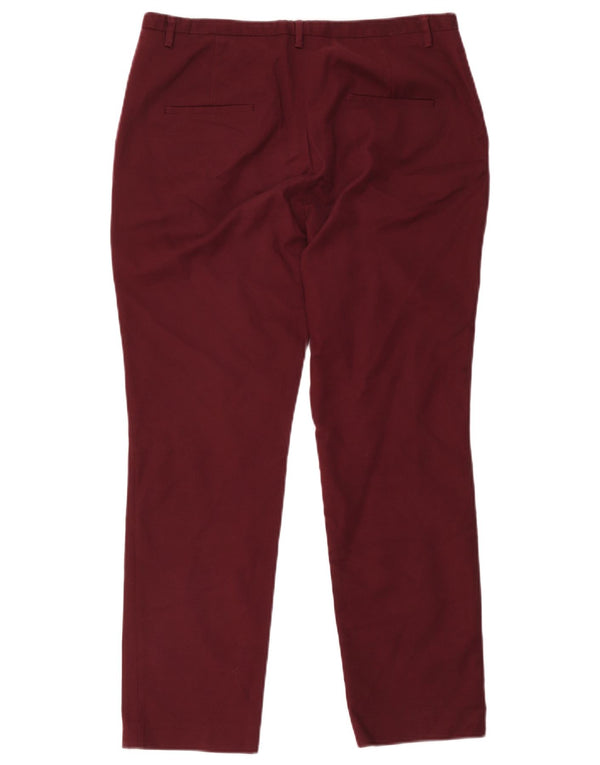 Zara ženske uske chino hlače visokog struka EU 44 XL W34 L28 Bordo