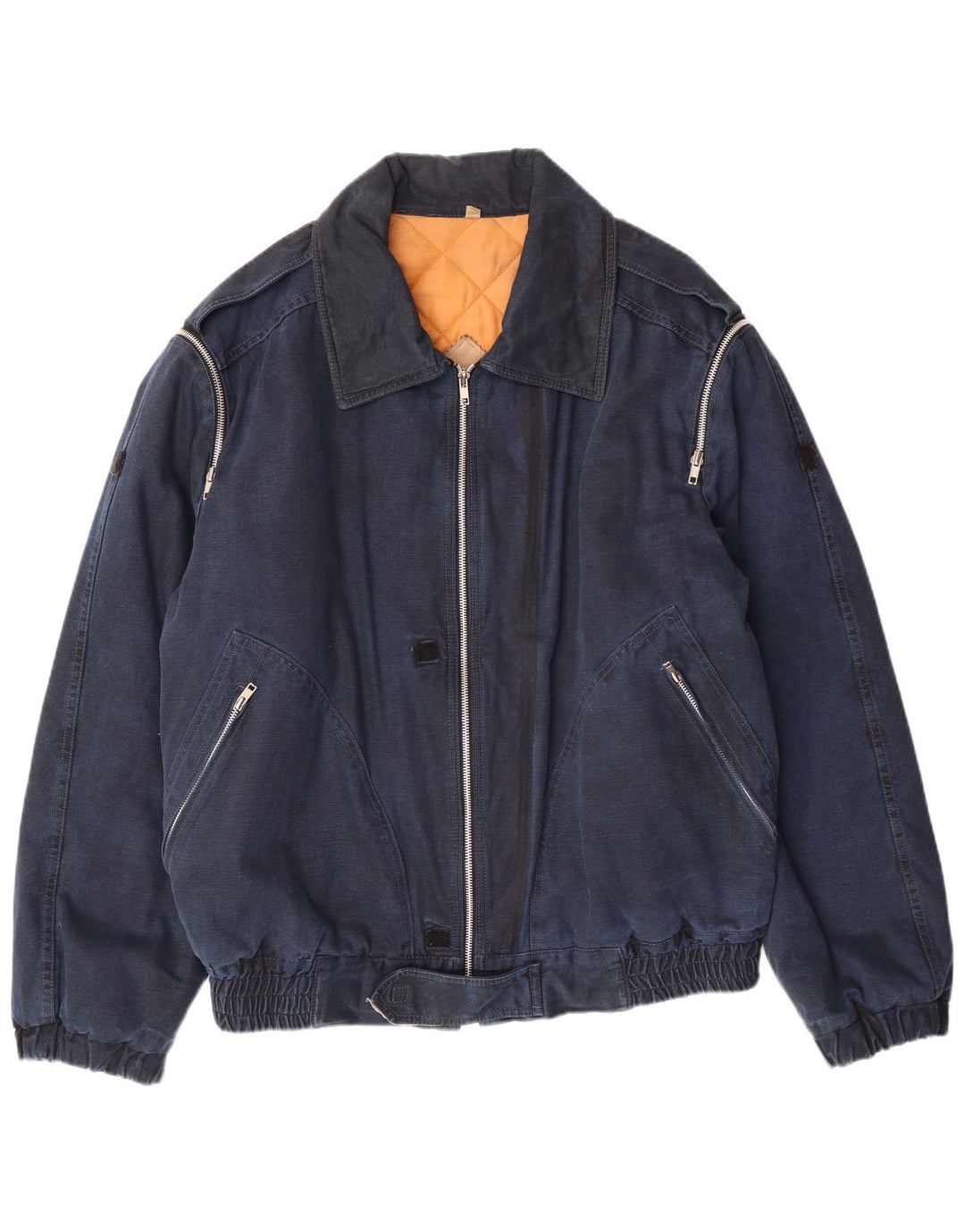 ENRICO COVERI Muška traper vojna podstavljena jakna IT 52 XL tamnoplava