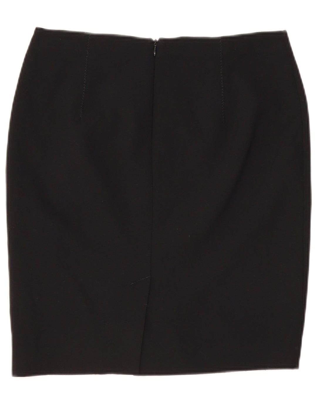 VINTAGE ženska pencil suknja UK 10 Mala W29 crni poliester