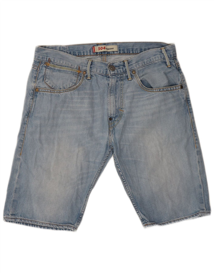 Levi's muške 504 traper kratke hlače W32 srednje plavi pamuk