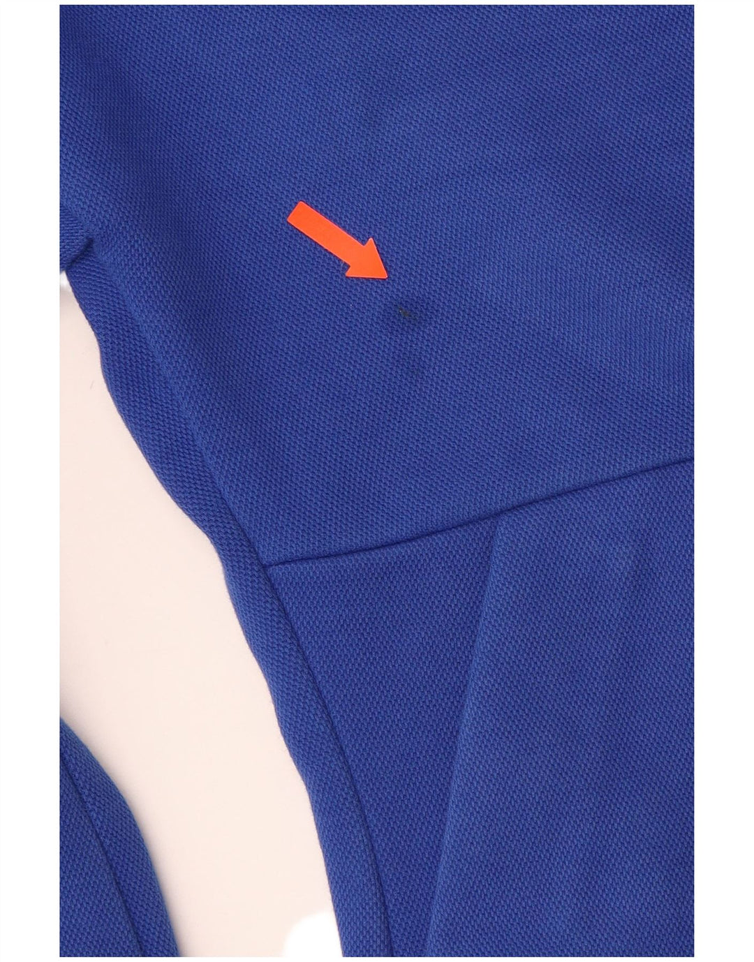 ADIDAS ženski džemper s kapuljačom s patentnim zatvaračem UK 12/14 srednje plavi pamuk