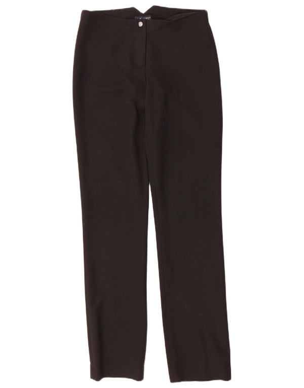 Armani Jeans ženske ravne chino hlače UK 10 male W28 L32 crne