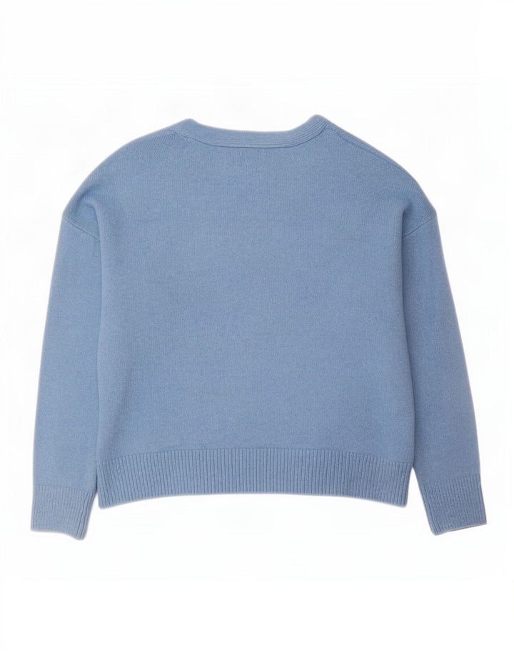 Marks & Spencer ženski prekomjerni kardigan pulover UK 10 Small Blue