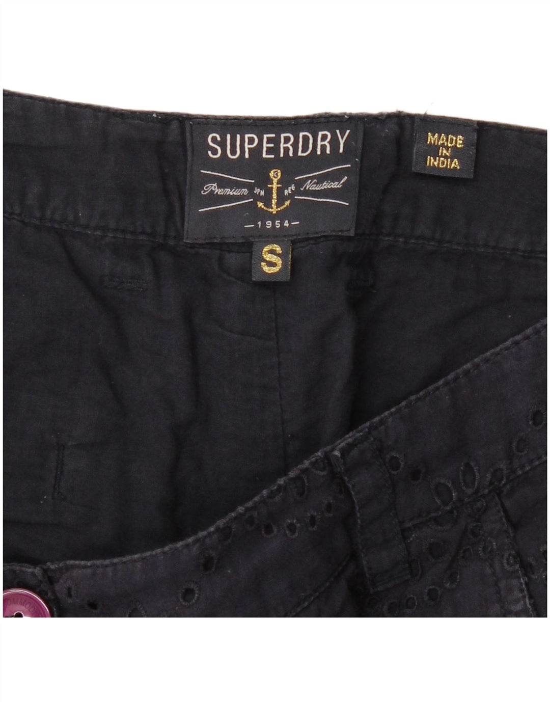 Superdry ženske vruće hlačice male W27 tamnoplave cvjetne