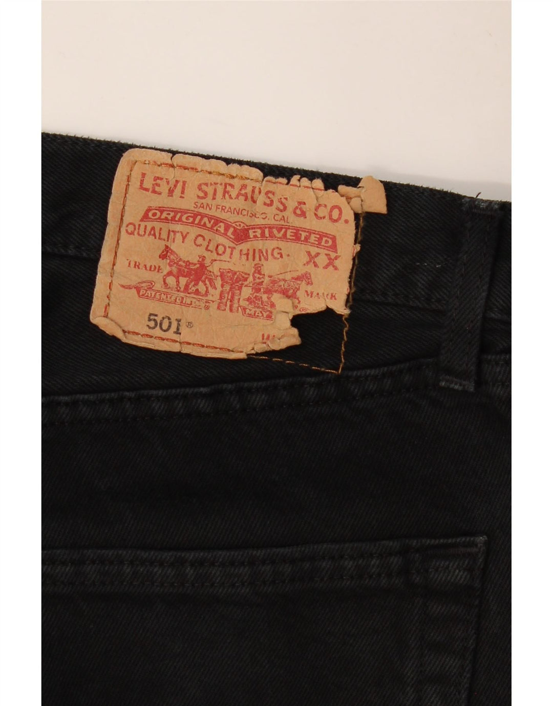 LEVI'S muške 501 ravne traperice W32 L31 crne