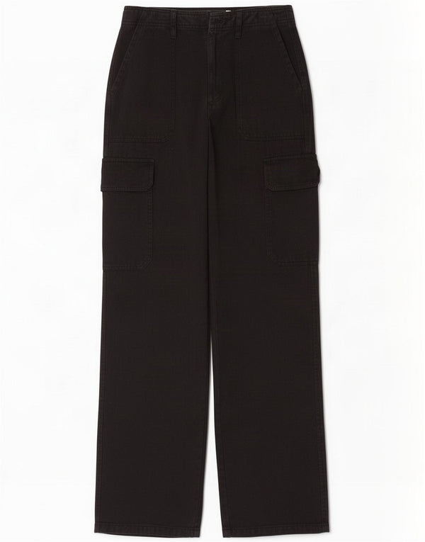 Zara ženske kargo hlače EU 34 2XS W24 L31 crni pamuk