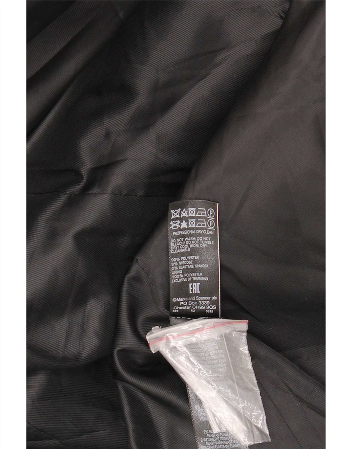 Marks & Spencer ženski kaput UK 14 veliki crni poliester