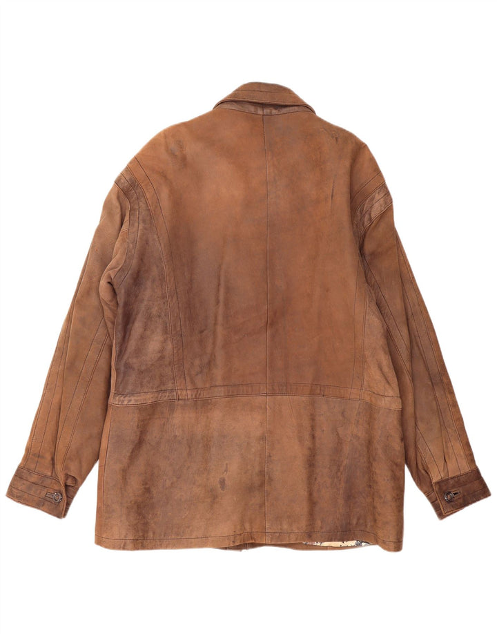 PIERCE ARROW muški kožni kaput EU 54 2XL smeđi