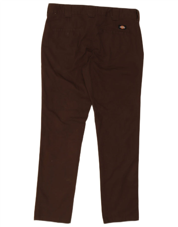 Dickies muške uske chino hlače W33 L32 smeđi poliester