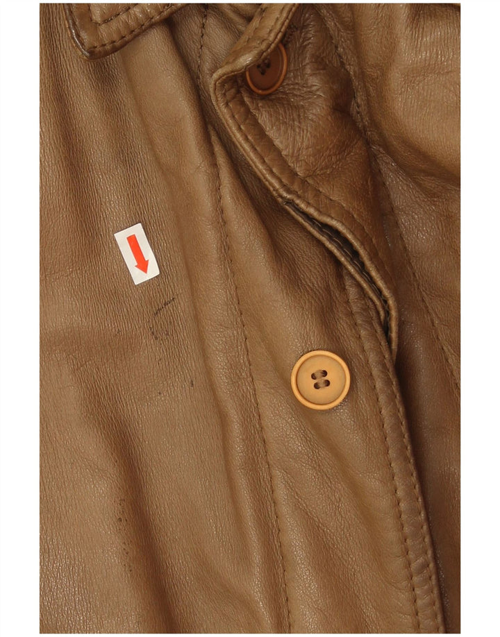 Vintage muška kožna jakna IT 56 3XL smeđa