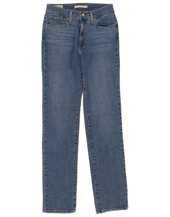 Levi's ženske ravne traperice visokog struka 724 W27 L30 plave