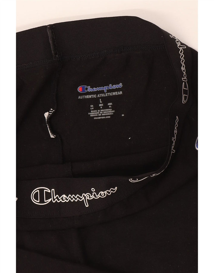 CHAMPION Ženske grafičke sportske kratke hlače UK 16 velike crne