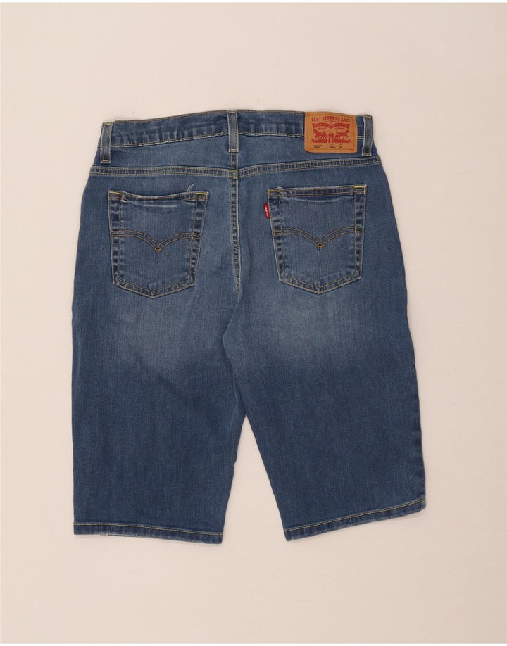 Levi's Boys 502 Regular Taper Traper kratke hlače 15-16 godina W30 plavi pamuk