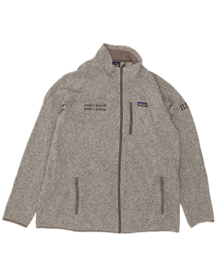 Muška gornja jakna trenirke Patagonia 2XL sivi flekasti poliester