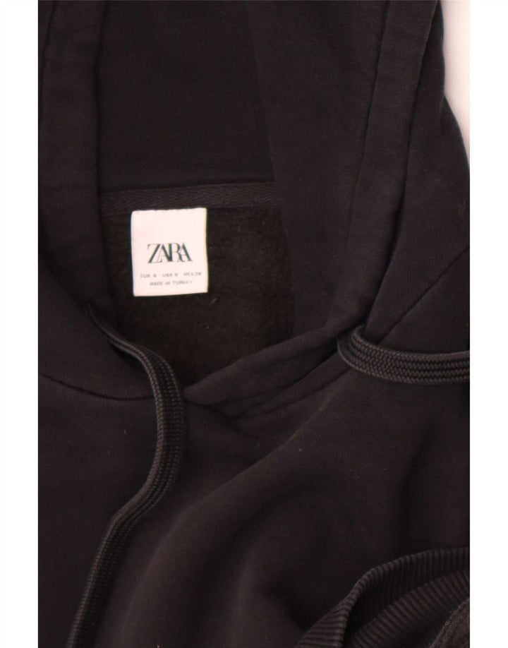 Zara muška majica s kapuljačom mala crna