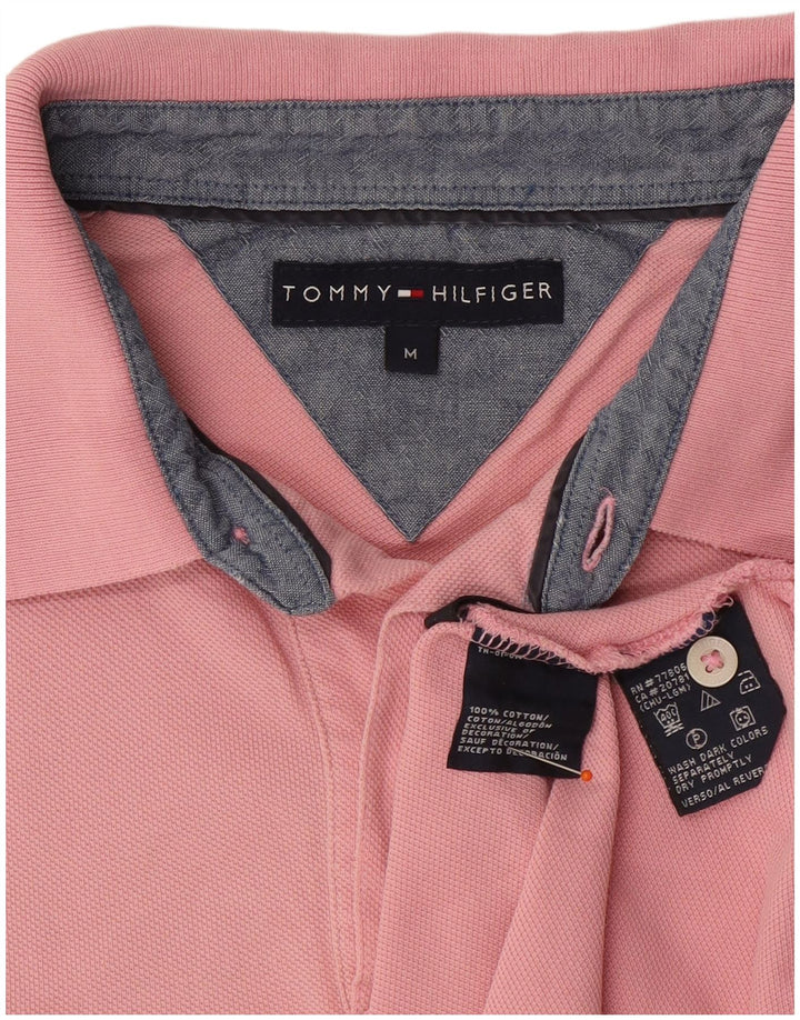 TOMMY HILFIGER Muška polo majica Srednje ružičasti pamuk