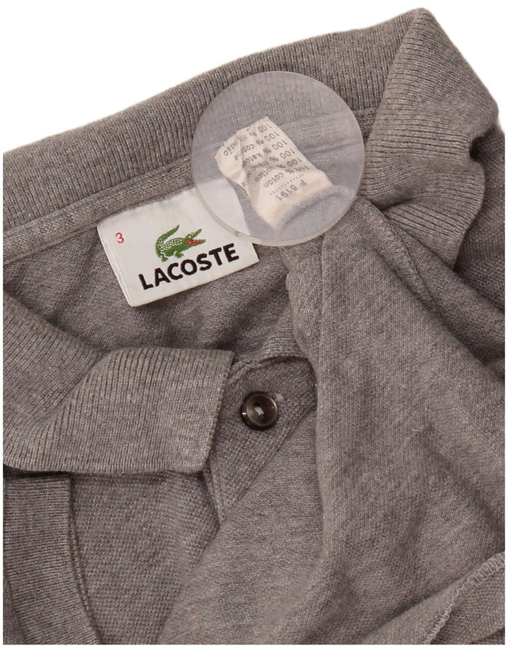Lacoste muška polo majica veličine 3 Mala siva pamučna