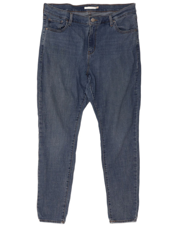 Levi's ženske uske traperice visokog struka 721 US 16 2XL W36 L30 plavi pamuk