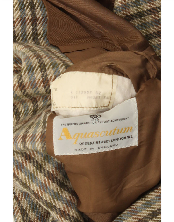 Aquascutum muška jakna sa 2 gumba UK 36 Mali raznobojni kašmir