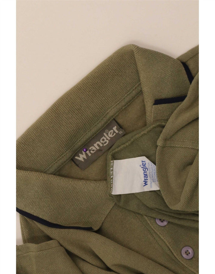 Wrangler muška polo majica XL kaki pamuk